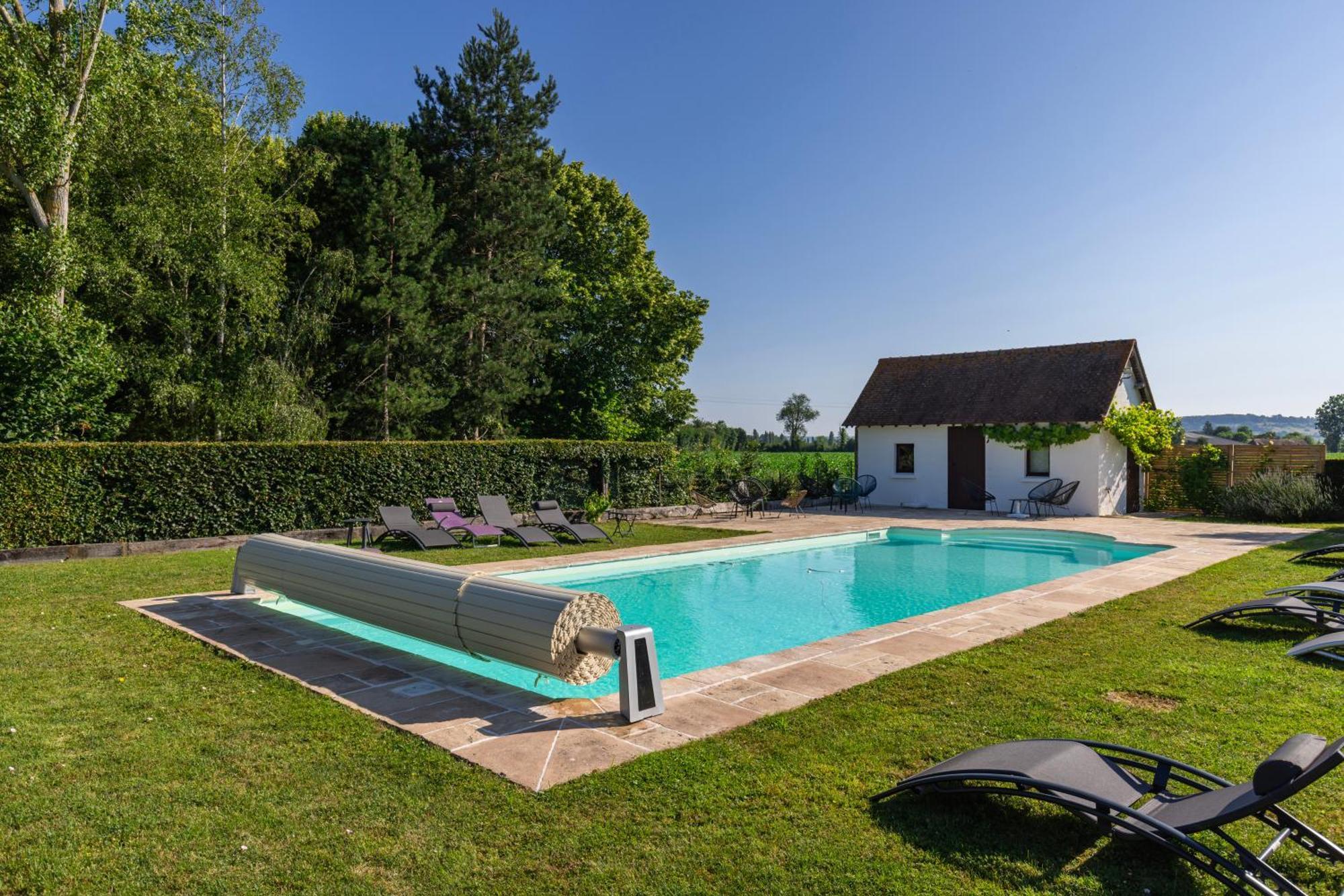Villa Bagatelle avec jardin et piscine chauffée à Bieville-en-Auge Extérieur photo